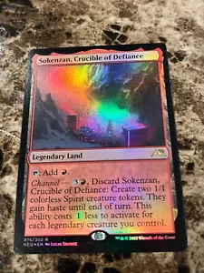 SOKENZAN, CRUCIBLE OF DEFIANCE Magic MTG Kamigawa Neon Dynasty Foil - Bild 1 von 1