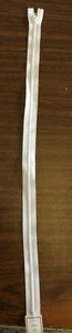 NYLON ZIPPERS 22"-- WHITE-- 15 IN A SET - Picture 1 of 1
