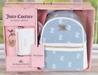 NEW Juicy Couture Denim Logo Crown Keychain Card Case Boxed Gift Set