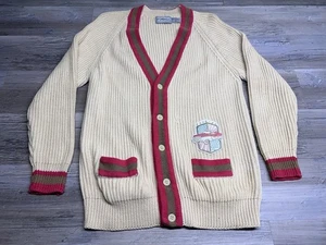 Suéter De Colección Años 80 90 Forenza Deporte De Gran Tamaño Estilo Universitario Cárdigan Suéter L - Imagen 1 de 10