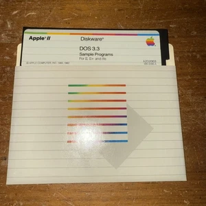 ๐ Apple II Diskware DOS 3.3 Sample Programs Software for II, II+ , e - Afbeelding 1 van 2