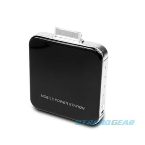 2200MAH EXTERNAL BLACK BATTERY POWER CHARGER USB IPHONE 4S 4 3GS IPOD CLASSIC - Zdjęcie 1 z 1