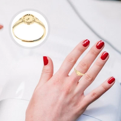  Clock Watch Ring Miss Man Finger Watches for Women Cute Accessories - Bild 1 von 4