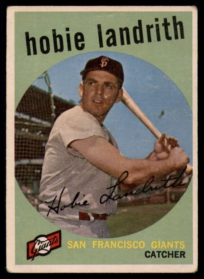 1959 Topps #422 Hobie Landrith VG Very Good Giants  - Image 1 of 2