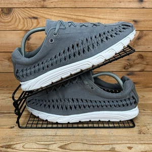 Nike Turnschuhe Herren Größe UK 8 Mayfly Gewebt Grau Weiß Wildleder Strand Sommer Schuhe - Bild 1 von 13