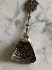Star of India San Diego Ship Holland scoop spoon bon bon shovel silver repousse - Picture 1 of 12