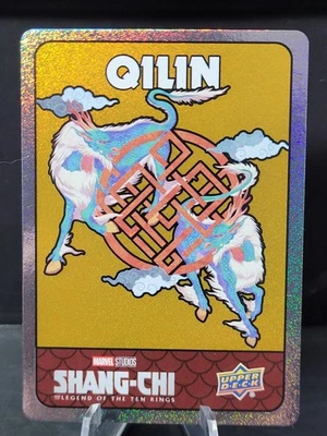 QILIN 2022 Upper Deck Marvel Shang-Chi Spectromatic Sticker Gold Parallel - Image 1 of 3