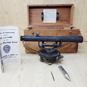 Instrumentos de ingeniería Berger de colección nivel de suministro con estuche de madera - Imagen 1 de 24