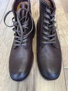 Frye Women's 7 B Brown Veronica Combat Lace Up Boots Leather - Picture 1 of 9
