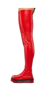 Azalea Wang Overknee Stiefel rot - Bild 1 von 6