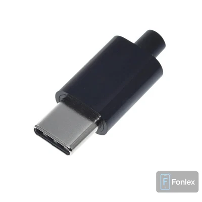 USB-C Stecker mit Gehäuse zum Selberlöten für DIY Arduino Elektronik Projekte - Bild 1 von 4