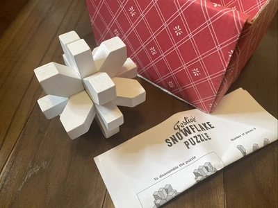 Holiday Wooden Snowflake Puzzle 2021 NWOT Not In Original Box - Image 1 of 4