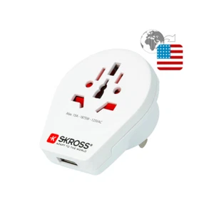 SKROSS World to USA USB Travel Adapter, Brand new and sealed - Picture 1 of 4