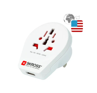 SKROSS World to USA USB Travel Adapter, Brand new and sealed - Image 1 of 4