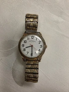RARE 10K SOLID gf Elgin 873 B.W. Raymond 21j Railroad WATCH WORKS WRISTWATCH - Picture 1 of 17