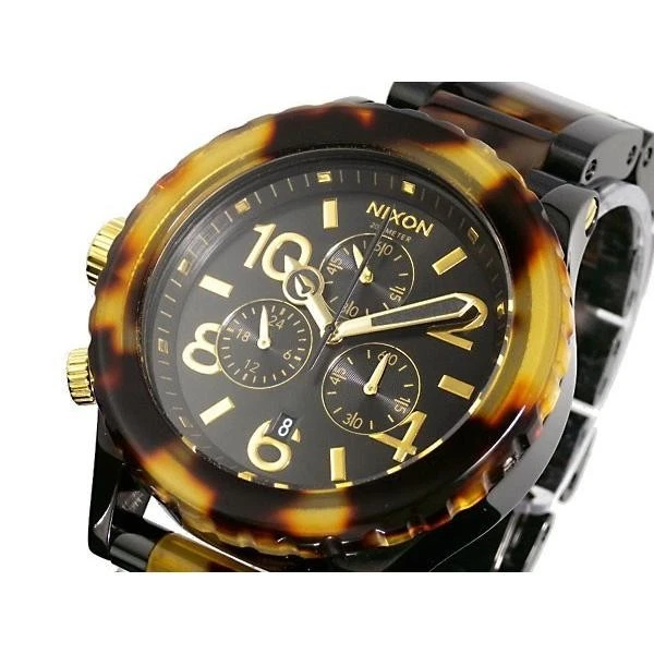 Nixon NIXON watch 42-20 CHRONO A037-679 ALL BLACK TORTOISE A037679 TI - Image 1 of 3