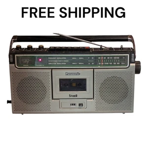 Vtg Panasonic RQ-4040 Boombox Stereo Tape Cassette Recorder AM/FM Portable Works - Picture 1 of 18