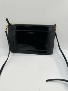 Tory Burch Black Ombré Patent Letter Crossbody Bag - Picture 1 of 9