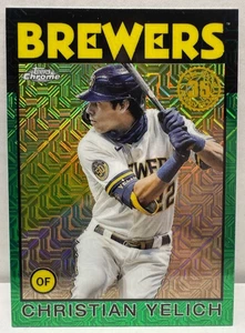 2021 Update Silver Pack 1986 Topps Chrome Baseball Green /99 Christian Yelich - Bild 1 von 2