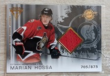 2003-04 Pacific Private Stock Titanium Marian Hossa GU JERSEY SP /875 #173 LOOK!