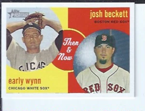 Early Wynn / Josh Beckett 2008 Topps Heritage Then & Now - Picture 1 of 1