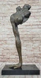 Abstract Nude Female Form: Contemporary Bronze Sculpture of Strength and Grace - Picture 1 of 10