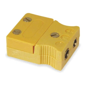 TEMPCO TCAR-1009 Thermocouple Jack,K,Yllw,QD,Glss Filled 5ZY34 - Picture 1 of 2