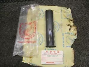 HONDA SL 350 1969 1970 FORK COVER UPPER CHROME RH LH NOS OEM 51602-310-000 AHRMA - Picture 1 of 5