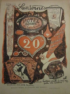 Caricature 1904 - Lanterne pour le Métropolitain - Picture 1 of 1