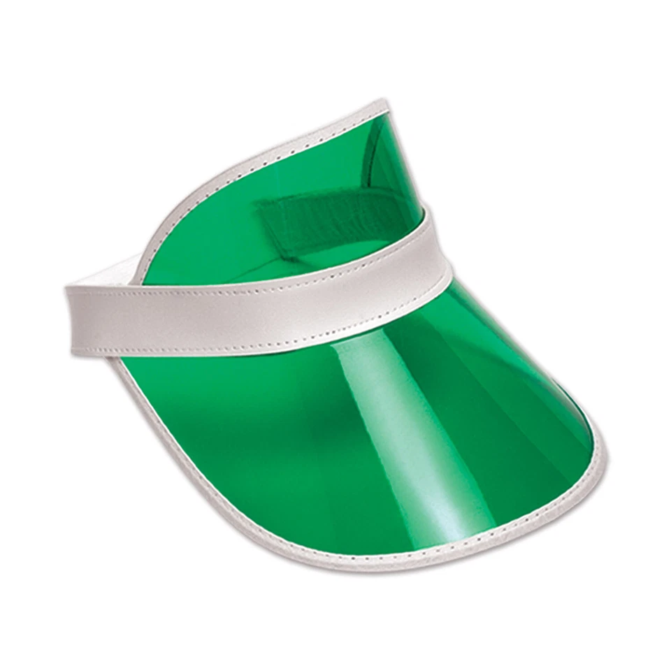 Beistle 160419 Clear Green Plastic Dealers Visor