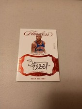 Sean Elliot 2016-17 Flawless PREMIUM INK Auto Autograph #D 4/15 Detroit Pistons 