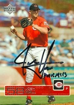Josh Hall autographed Baseball Card (Cincinnati Reds) 2003 Upper Deck #556 - Image 1 of 1