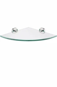 JQK Eck-Glasregal, Chrom poliert Badezimmer 304 Edelstahl 10x10 1er Pack - Bild 1 von 11