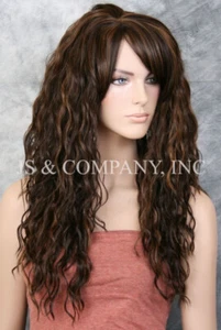 Peluca Completa Mezcla Cabello Humano SEGURA TÉRMICA Capas Largas Onduladas Españolas HDF Marrón Mezcla 4/30 - Imagen 1 de 6