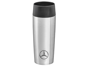 emsa® für Mercedes Isolierbecher Trink becher heiß kalt 0,36 l silber schwarz - Bild 1 von 2