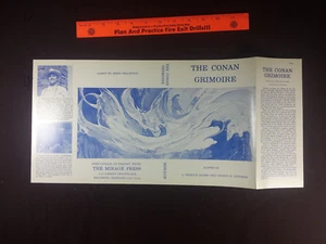 Conan Grimoire Mirage 1972 De Camp Schithers Fine Dust Jacket Only NO BOOK - Foto 1 di 4