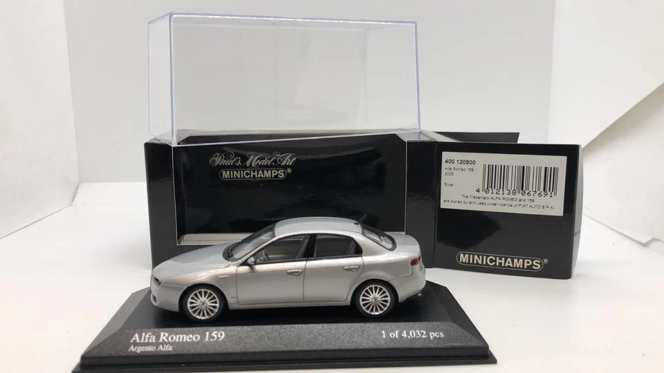 Minichamps ALFA ROMEO 159 ARGENTO EDIZIONE LIMITATA 1/4032 PZ.  SCALA 1:43 - Immagine 1 di 4