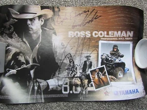Ross Coleman Autogramm PBR Rodeo Rider auf Yamaha ATV - Bild 1 von 1