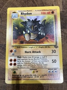 Rhydon 45/64 - Pokemon - Jungle -non-holo- uncommon - unlimited -lightly played - Picture 1 of 2