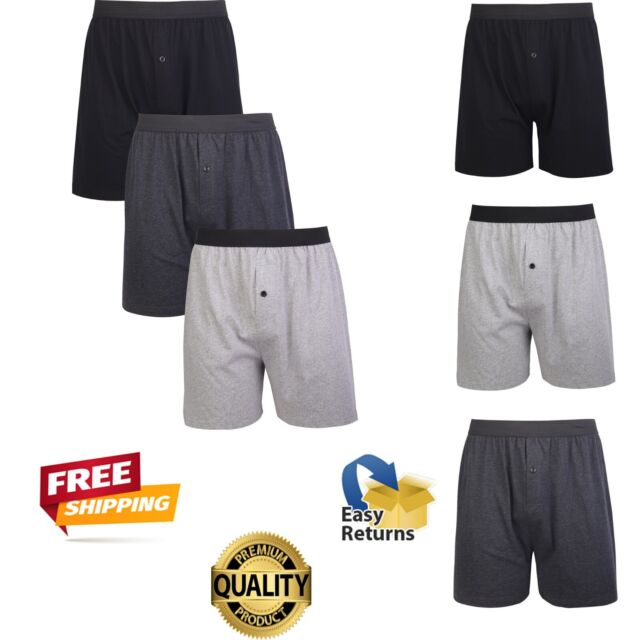 Cotton Men's Black Boxer Shorts for sale