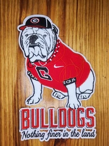 12 inch UGA chenille and embroidered iron on patches. No sewing need but can be! - Picture 1 of 1