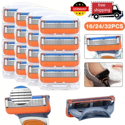 MARKENLOS 16-32x Rasierklingen für Gillette Fusion 5 Proglide Klingen Ersatz Rasierklingen