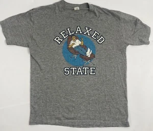 Vintage Rare Single Stitch "Relaxed State" 80s/90's XL T-Shirt - Picture 1 of 7