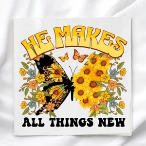 All Things New Butterfly Fabric Panel for Quilting Crafting Sewing Quilt Block - Picture 1 of 2