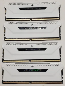 Corsair Vengeance RGB Pro SL 32GB (4 x 8GB) 288-Pin PC RAM DDR4 3600 (White) - Picture 1 of 2
