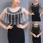 Women's Evening Party Shawl Beaded Cape for 1920s Flapper Dress Scarf Cover up