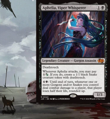 Aphelia, Viper Whisperer Commander Deck Gorgon and Snake MTG Magic EDH 100 Cards - Image 1 of 4