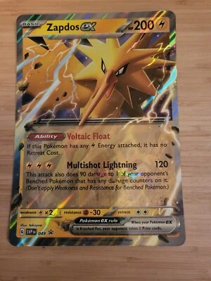 Zapdos EX SVPen 049 - JUMBO Card - Black Star Promo Pokemon TCG - Image 1 of 4