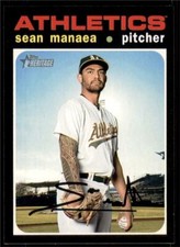 2020 Topps Heritage Base #248 Sean Manaea - Oakland Athletics