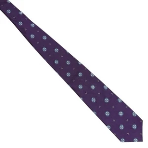 Brooks Brothers Makers & Merchants Medallion Silk Tie Purple L: 60” W: 3.25” - Picture 1 of 4